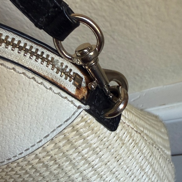 Kate Spade Grove Street Carli Rafia Straw Dome Crossbody Bag Handbag - Picture 16 of 16